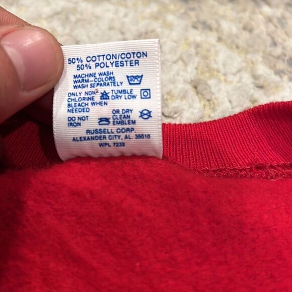 vtg jerzees cat print front and back sweatshirt size XL made in USA Like new - Picture 4 of 8